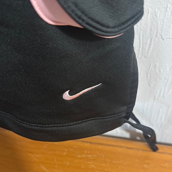 Nike Cargo Shorts Black and Pink Relaxed Fit Dance Parachute Pant - Picture 7 of 7